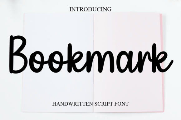 Bookmark Font: A Handwritten Typeface for Joyful Design