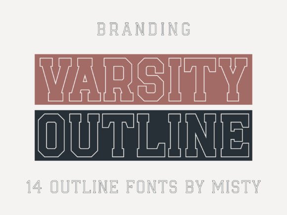 Bring Classic College Spirit to Your Designs with Varsity Outline