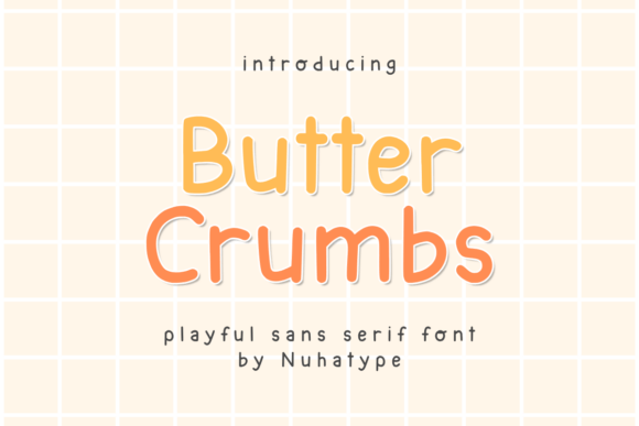 Butter Crumbs: The Thin Sans Serif with Handmade Charm