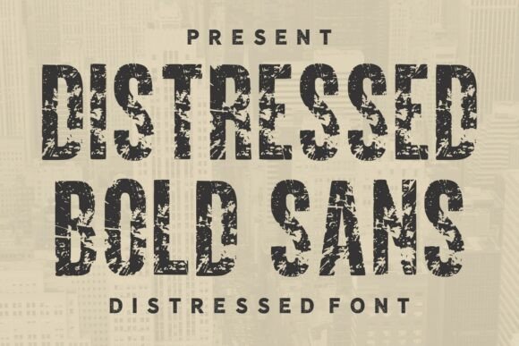 Distressed Bold Sans: Unleash Raw, Vintage Power