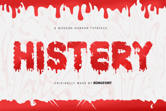 Histery: A Modern Script Font for Eerie Design