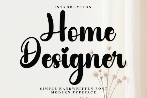Home Designer: A Festive Typeface for Seasonal Projects