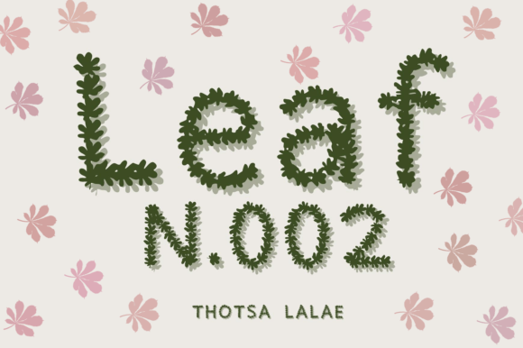 Leaf N.002: A Modern Botanical Font for Natural Design