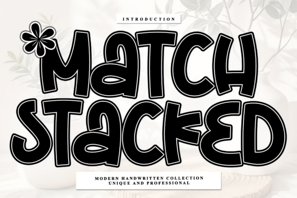 Match Stacked: A Creative Script Font for Artisan Brands