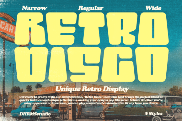 Retro Disco: A Groovy Font for Unforgettable Designs