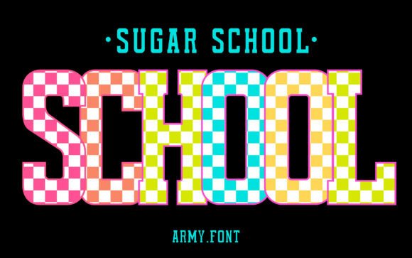 Sugar School: A Font That Brings Vibrant Energy to Every Project