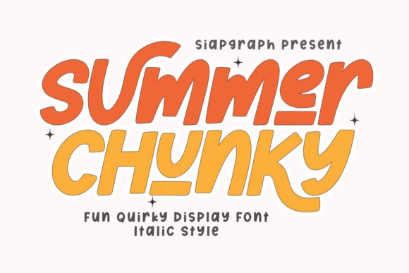 Summer Chunky Italic: Your Go-To Font for Fun, Vibrant Designs