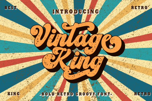 Vintage King: A Bold Display Font for Timeless Branding